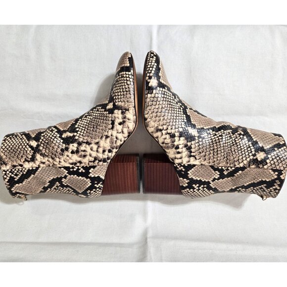 J. Crew Sadie Snake Embossed Leather Boots - size 7 - Picture 8 of 15